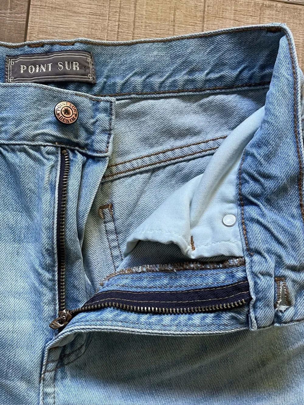 J.Crew Point Sur Denim Jeans Women’s 26 Light Wash High Rise Straight Leg